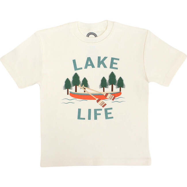 Lake Life Cotton Toddler Long Sleeve Shirt White/Multi