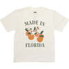 Made in Florida Oranges Cotton Toddler Short Sleeve Shirt White/Multi - T-Shirts - 1 - thumbnail