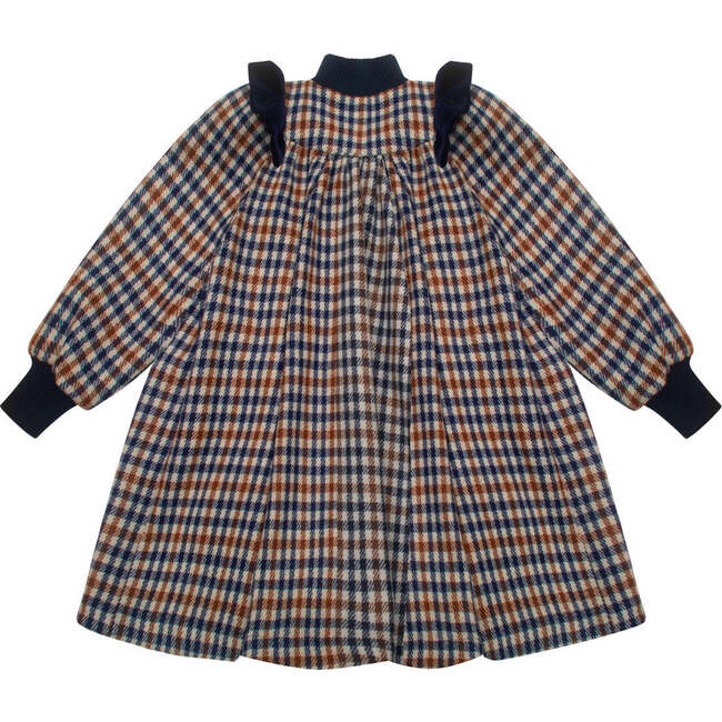 Go All Out Coat, Navy & Chestnut Check - Coats - 2