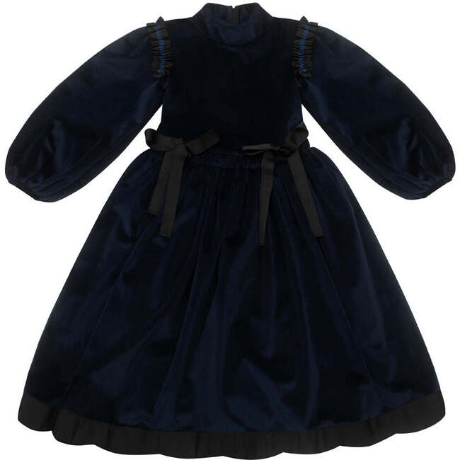 Bow Bells Dress, In The Navy Blue