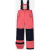 Unicorn Print Detachable Hood 2-Piece Snowsuit, Navy & Coral - Snowsuits - 5