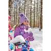 Landscape Print Detachable Hood One-Piece Snowsuit, Mauve - Snowsuits - 3