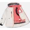 Hooded 2-Piece Technical Snowsuit, Off-White & Black - Snowsuits - 5