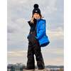 Detachable Hood 2-Piece Snowsuit, Royal Blue & Black - Snowsuits - 2