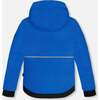 Detachable Hood 2-Piece Snowsuit, Royal Blue & Black - Snowsuits - 4