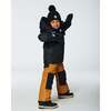 Detachable Hood 2-Piece Snowsuit, Black & Spice - Snowsuits - 2