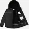 Detachable Hood 2-Piece Snowsuit, Black & Spice - Snowsuits - 3
