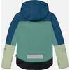 Color-Block Hooded 2-Piece Technical Snowsuit, Blue, Green & Gray - Snowsuits - 3