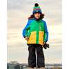 Color-Block Detachable Hood 2-Piece Snowsuit, Royal Blue & Multicolors - Snowsuits - 2