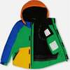 Color-Block Detachable Hood 2-Piece Snowsuit, Royal Blue & Multicolors - Snowsuits - 3