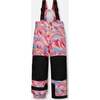 Color-Block Marble Print Detachable Hood 2-Piece Snowsuit, Coral & Air Blue - Snowsuits - 5