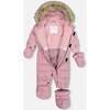 Baby Hooded One-Piece Snowsuit, Orchid - Snowsuits - 2