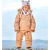 Baby Hooded One-Piece Snowsuit For Car Seat, Doe - Snowsuits - 2