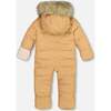 Baby Hooded One-Piece Snowsuit For Car Seat, Doe - Snowsuits - 4