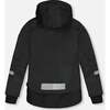 Bubbles Print Hooded 2-Piece Technical Snowsuit, Black - Snowsuits - 4