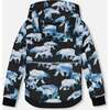 Bears Print Detachable Hood 2-Piece Snowsuit, Royal Blue - Snowsuits - 5