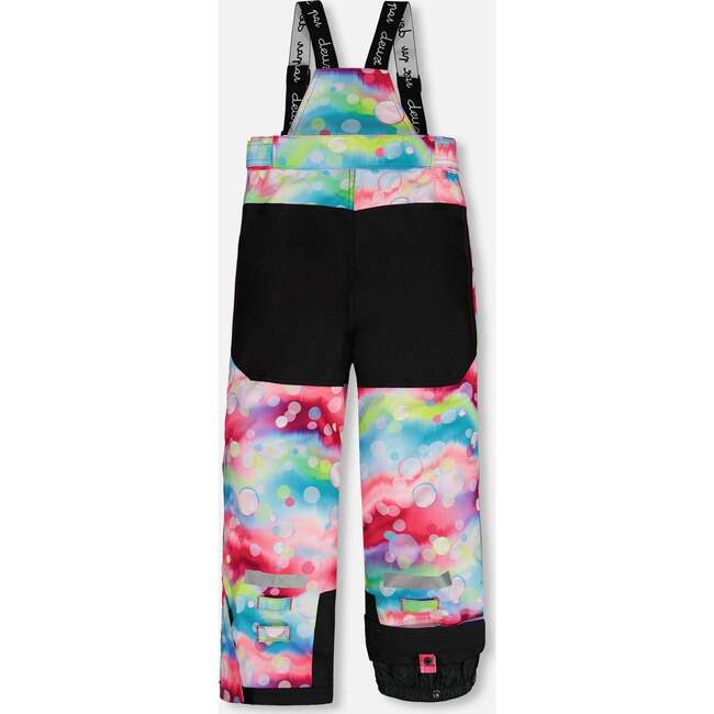 Bubbles Print Hooded 2-Piece Technical Snowsuit, Black - Snowsuits - 6