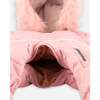 Baby Hooded One-Piece Snowsuit For Car Seat, Pink - Snowsuits - 6