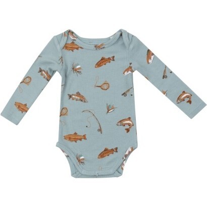 Trout Bodysuit, Blue