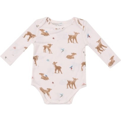 Soft Deer Bodysuit, Pink