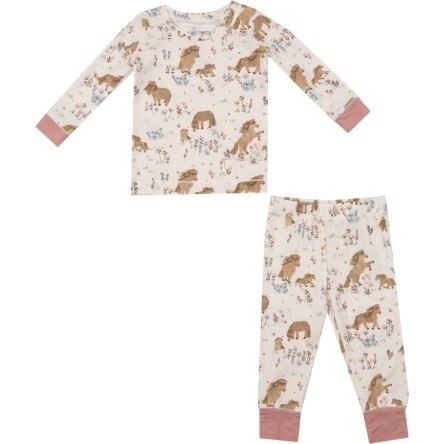 Pretty Ponies L/S Loungewear Set, Pink