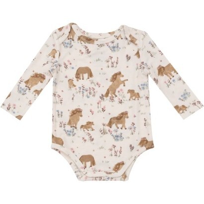 Pretty Ponies Bodysuit, Pink