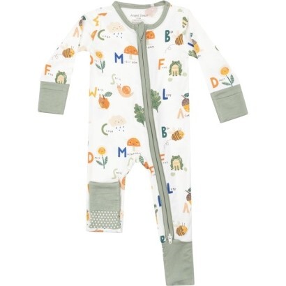 Nature Abc'S 2 Way Zipper Romper, Green