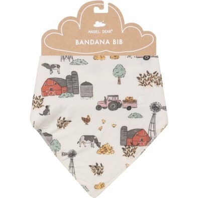 Hay Farmer Pink Bandana Bib, Pink