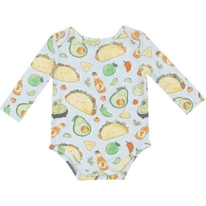 Happy Tacos Bodysuit, Blue