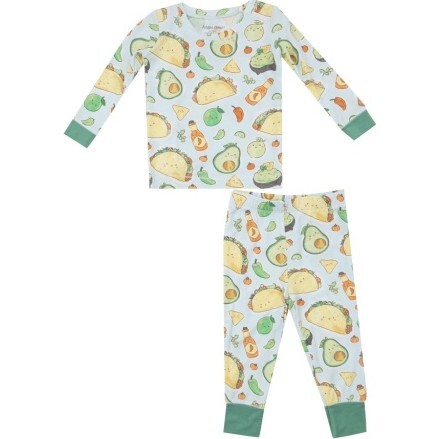 Happy Tacos L/S Loungewear Set, Blue