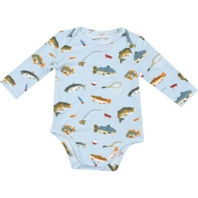 Fishing Bodysuit, Blue