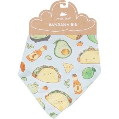 Happy Tacos Bandana Bib, Blue