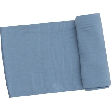 Faded Denim Swaddle Blanket, Blue