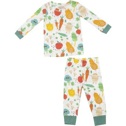 Fall Veggies L/S Loungewear Set, Green