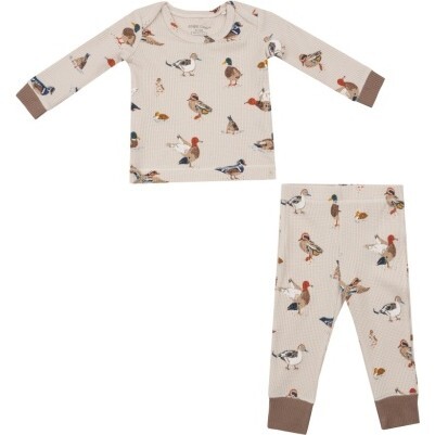 Ducks L/S Loungewear Set, Brown