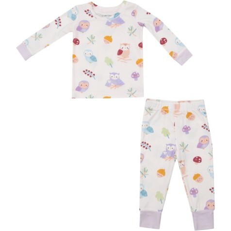 Cute Owls   L/S Loungewear Set, Light Purple