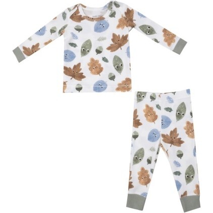 Cuddly Leaves L/S Loungewear Set, Green