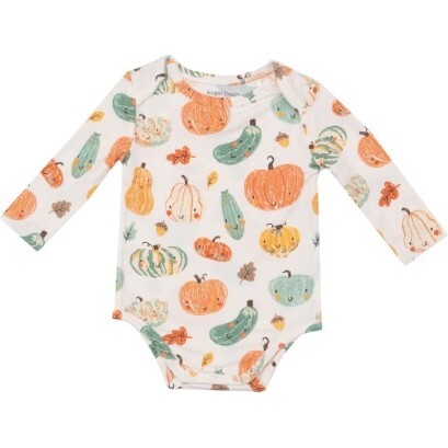 Crayon Pumpkins Bodysuit, Orange