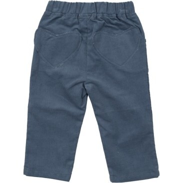 Cord Navy Pant W/ Heart Pocket, Navy