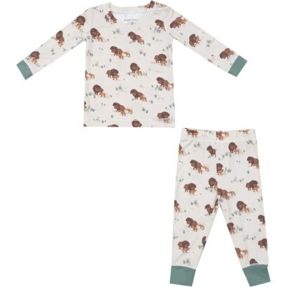 Bison Families L/S Loungewear Set, Beige