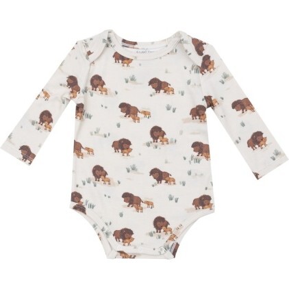 Bison Families Bodysuit, Beige