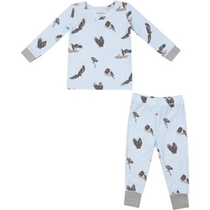 Bald Eagles  L/S Loungewear Set, Blue