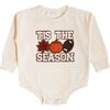 Tis The Season Pumpkin Patch Long Sleeve Romper, Natural - Shirts - 1 - thumbnail