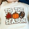 Tis The Season Pumpkin Patch Long Sleeve Romper, Natural - Shirts - 3