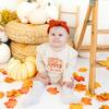 Cutest Pumpkin In The Patch Long Sleeve Romper, Natural - Shirts - 2