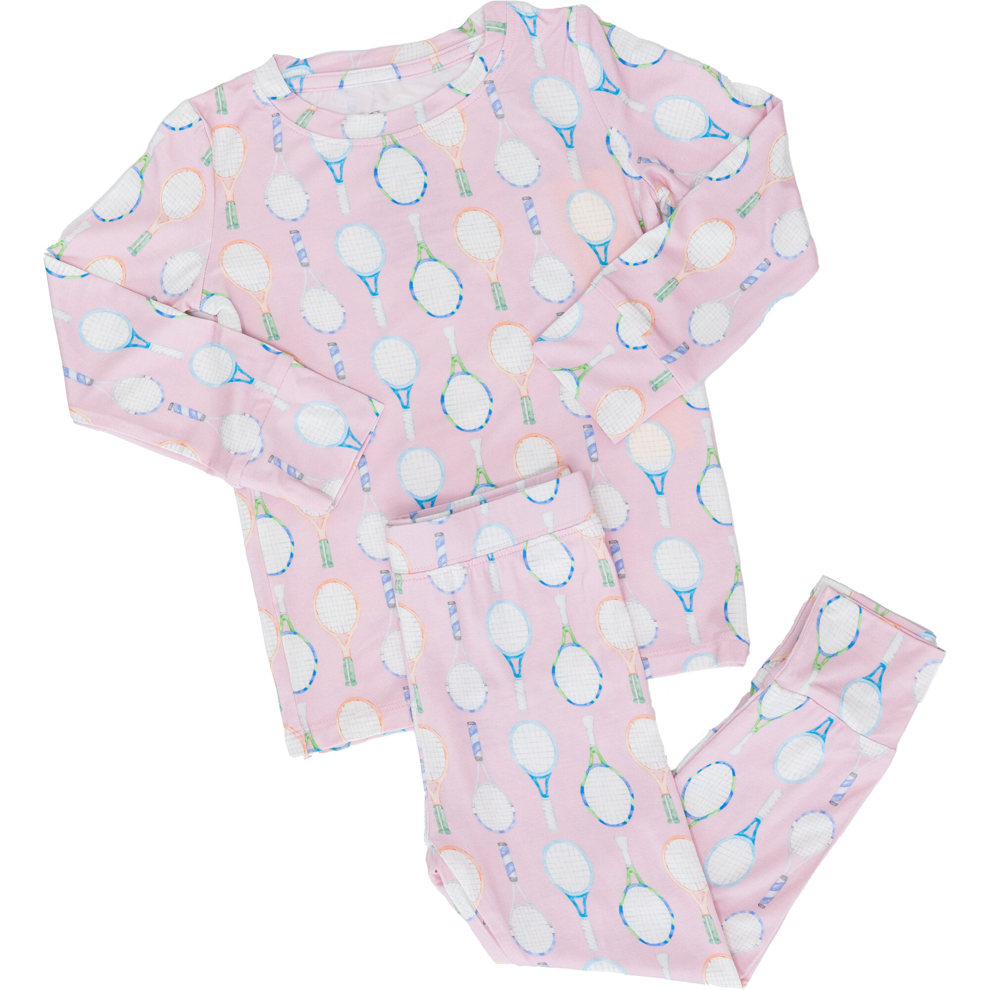Tennis Rackets Pajamas, Pink - Pajamas - 1