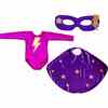 Superhero Star Leotard Cape Set, Purple Mix - Costumes - 1 - thumbnail