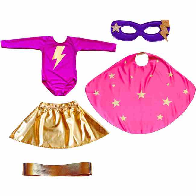 Superhero Star Costume Set, Pink