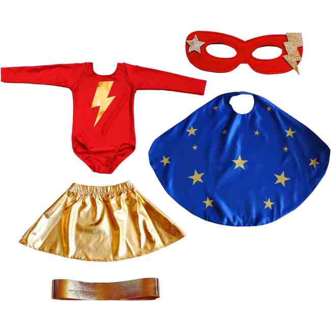 Superhero Star Costume Set, Blue