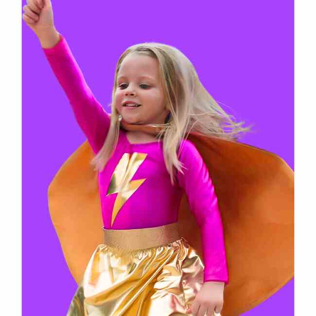 Superhero Star Leotard Cape Set, Purple Mix - Costumes - 3